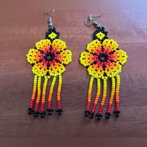 Handmade Seed Bead Earrings